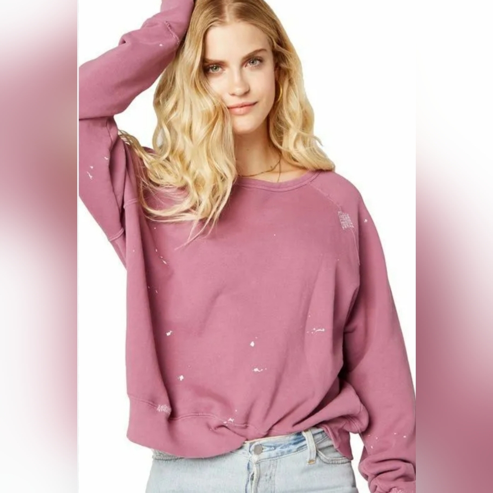 Daydreamer Reworked Varsity Crew Sweatshirt - Purple‎ - Size Small